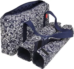 Paisley Blue Soft Mahjong Bag - Empty