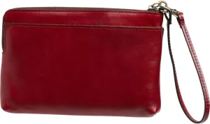 Patricia Nash Varone Leather Wristlet Purse, Ruby Red, Gift Box Included