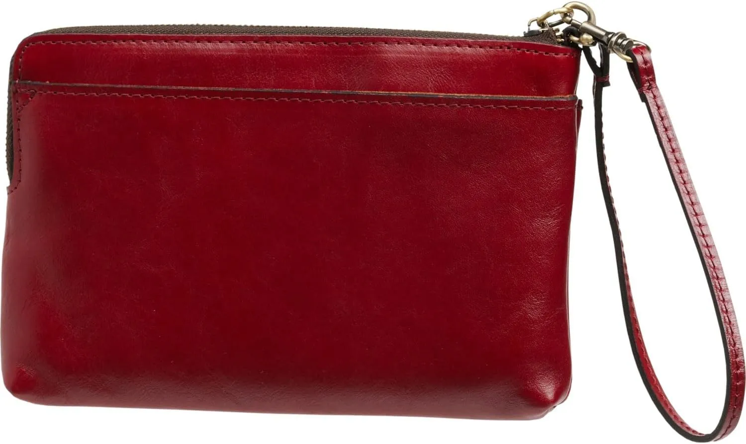 Patricia Nash Varone Leather Wristlet Purse, Ruby Red, Gift Box Included