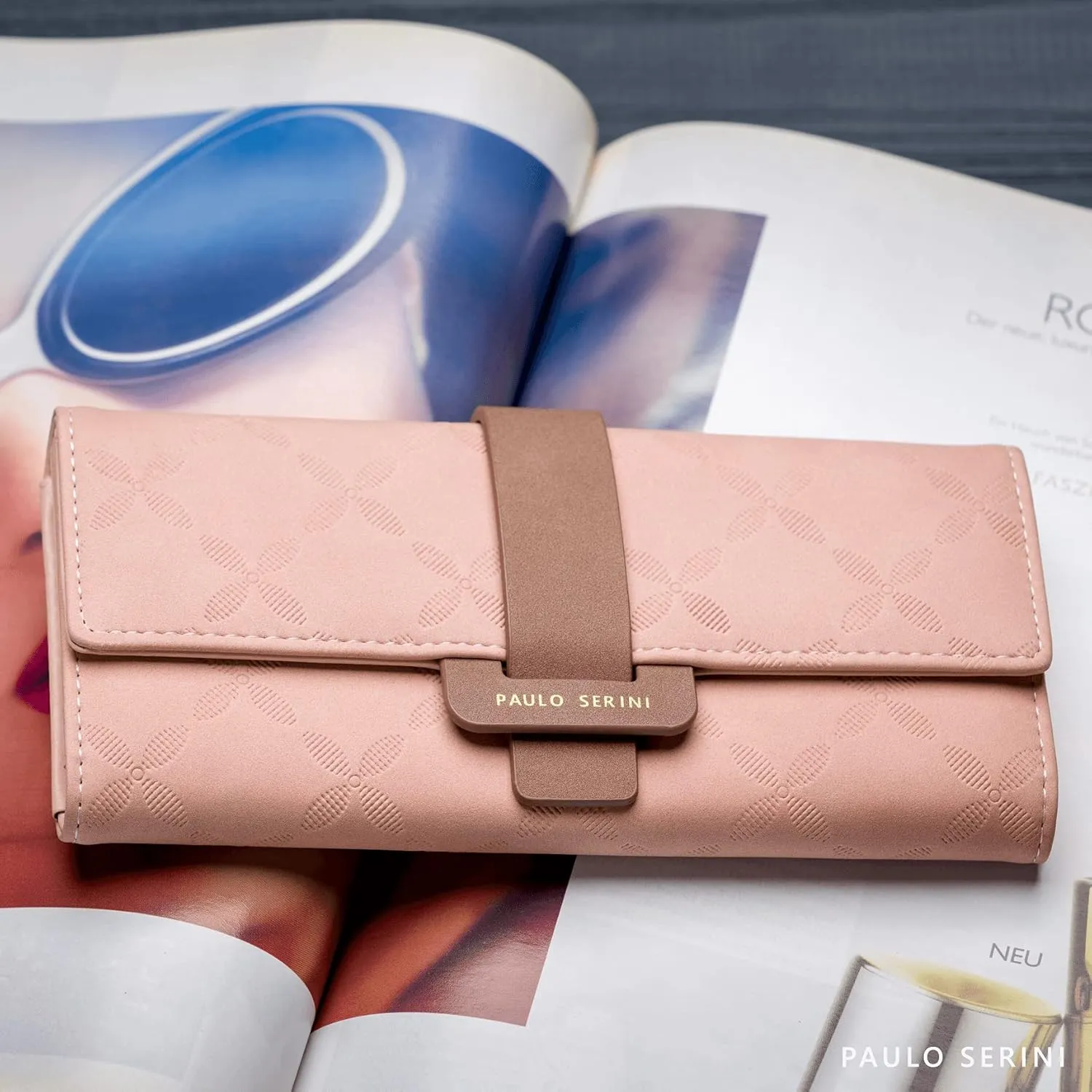 PAULO SERINI® Wallet Women - Womens Wallet with Coin Purse - Card Holder 9 Cards - Wristlet - Vegan Wallets for Women - Birthday Gifts for Women - Billeteras de Mujer - 9 colors