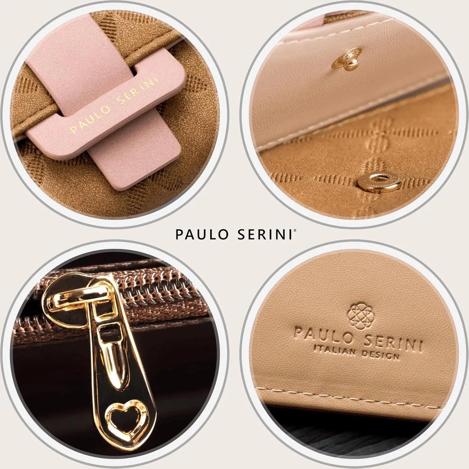 PAULO SERINI® Wallet Women - Womens Wallet with Coin Purse - Card Holder 9 Cards - Wristlet - Vegan Wallets for Women - Birthday Gifts for Women - Billeteras de Mujer - 9 colors