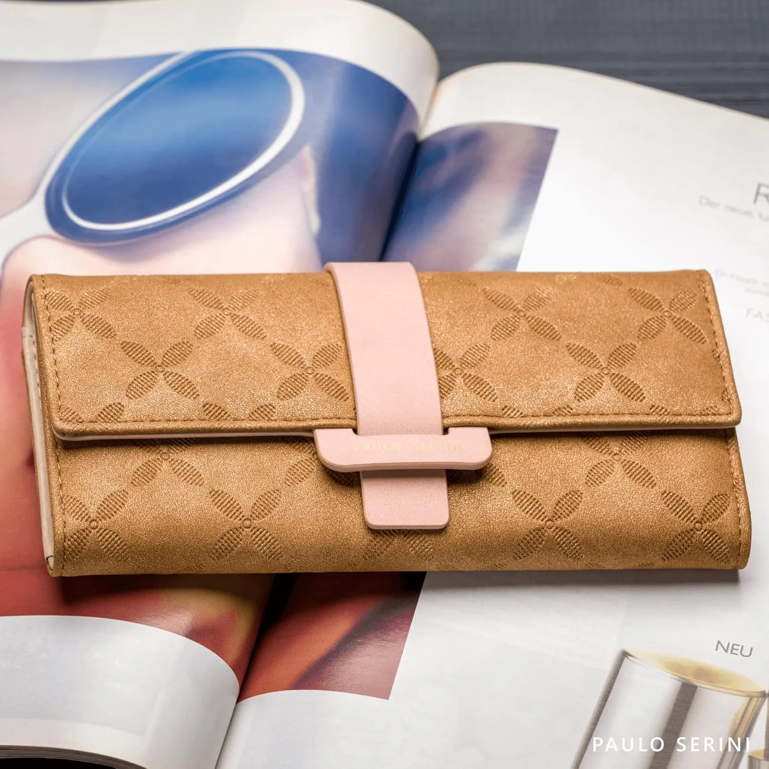 PAULO SERINI® Wallet Women - Womens Wallet with Coin Purse - Card Holder 9 Cards - Wristlet - Vegan Wallets for Women - Birthday Gifts for Women - Billeteras de Mujer - 9 colors