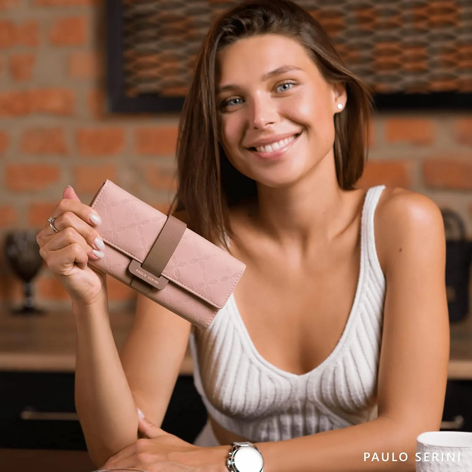 PAULO SERINI® Wallet Women - Womens Wallet with Coin Purse - Card Holder 9 Cards - Wristlet - Vegan Wallets for Women - Birthday Gifts for Women - Billeteras de Mujer - 9 colors