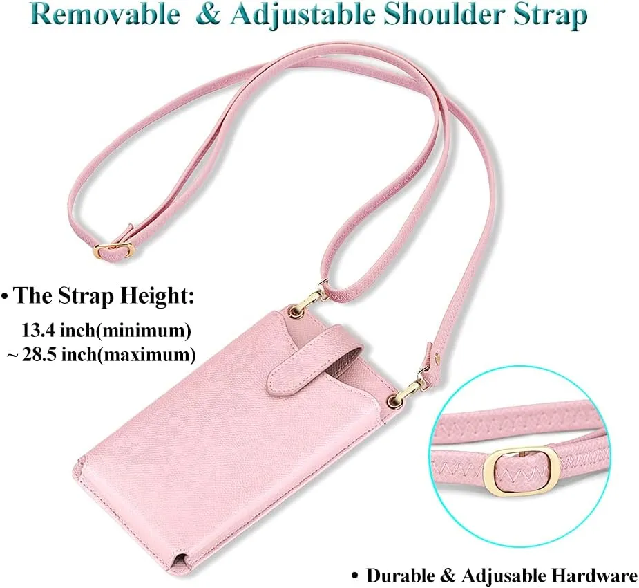 Peacocktion Small Crossbody Cell Phone Purse for Women, Lightweight Mini Small Crossbody Bags for Women with Card Slots