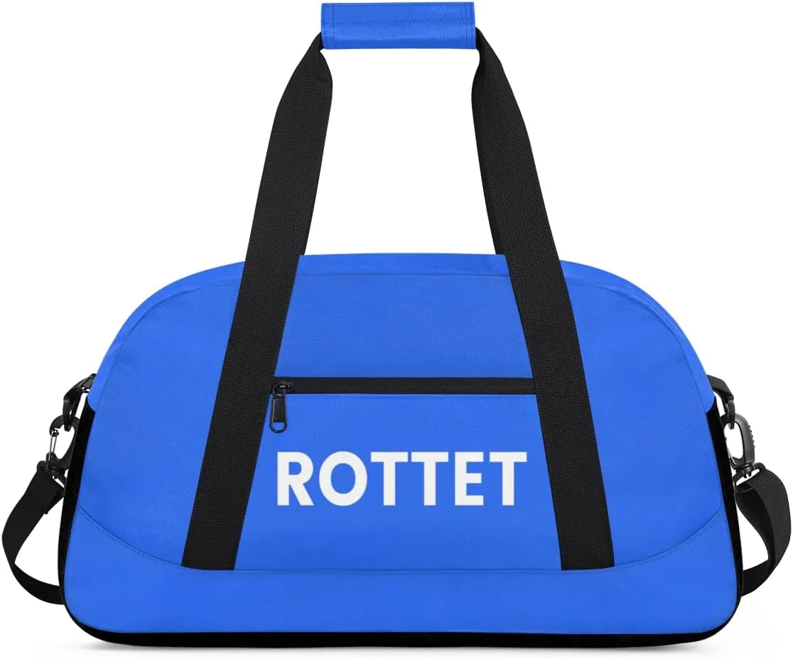 Personalize-Kids-Duffel-Bags With Custom Name Text Carry-On Overnight Travel Gym Lightweight Dance Sports Bags For Girls Boys Kids,Blue 4