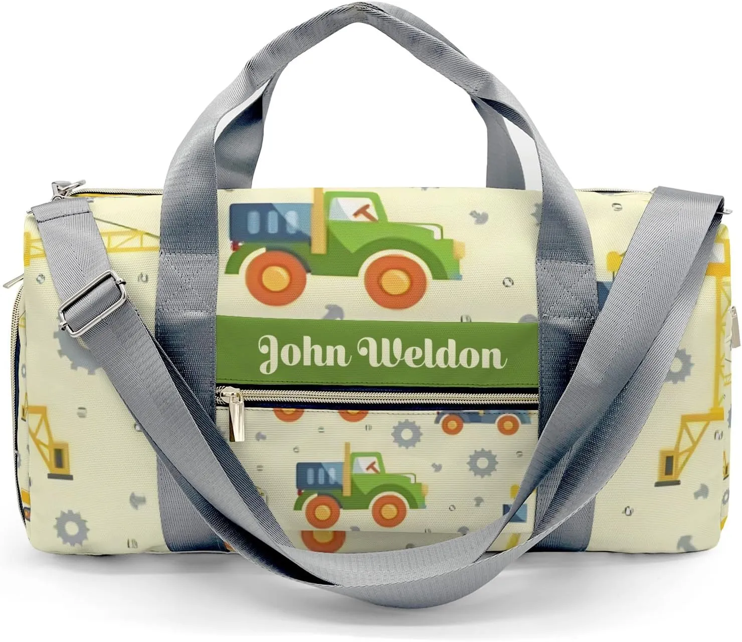 Personalized Color Trucks Car Duffel Bag,Customized Sport Player Travel Bag for Gifts