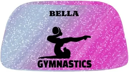 Personalized Dance Bag Gym Bag for Girl, Custom Sport Duffel Bag Weekender Bags Travel Duffel Bag Gymnastics Glitter Background