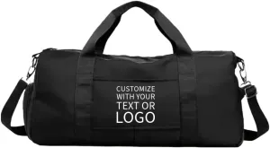 Personalized duffel bag large size, travel duffel bag women, custom design duffel bags, duffel bag girls, duffel zip bag, duffel sports bag (Black)