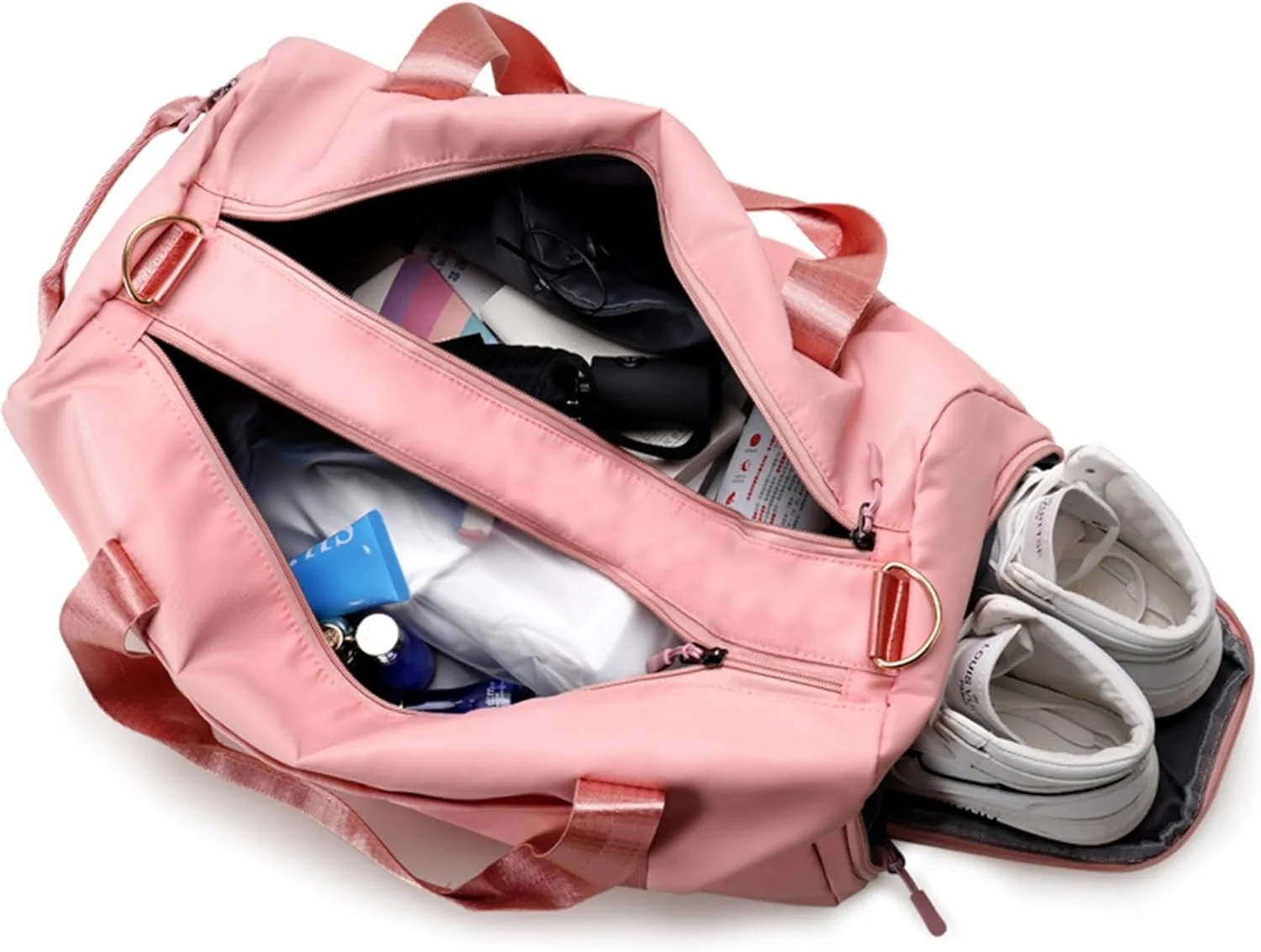 Personalized Duffel Travel Bag Name Custom Sports Gym Bags Customized Dance Bag with Wet Dry Pockets & Shoe Weekender Overnight Bridesmaid Gift
