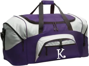 Personalized Duffle Bag Large Personalized Gym Bag Luggage Suitcase Bag Purple