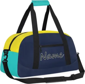 Personalized Gym Bag Cute Gymnastics Ballet Dance Bag Custom Name Travel Duffle Bag Weekender Carry on Overnight Bags
