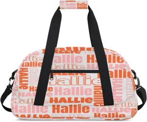 Personalized Gym Bag Duffel Bag for Girls Boys, Custom Cheerleader Bag Overnight Bags for Gymnastics Travel Sport Dance Monogrammed Name