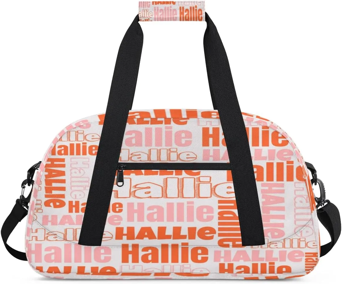 Personalized Gym Bag Duffel Bag for Girls Boys, Custom Cheerleader Bag Overnight Bags for Gymnastics Travel Sport Dance Monogrammed Name
