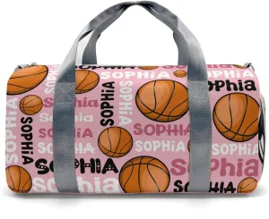 Personalized Gym Bag,Custom Name Soccer Text Sport Duffel Bag Weekender Carry On Travel Duffel Bag