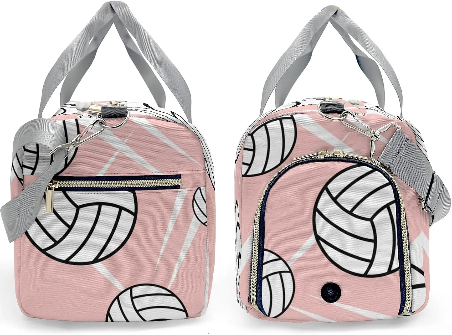 Personalized Gym Bag,Custom Name Team Volleyball Rose Sport Duffel Bag Weekender Carry On Travel Duffel Bag