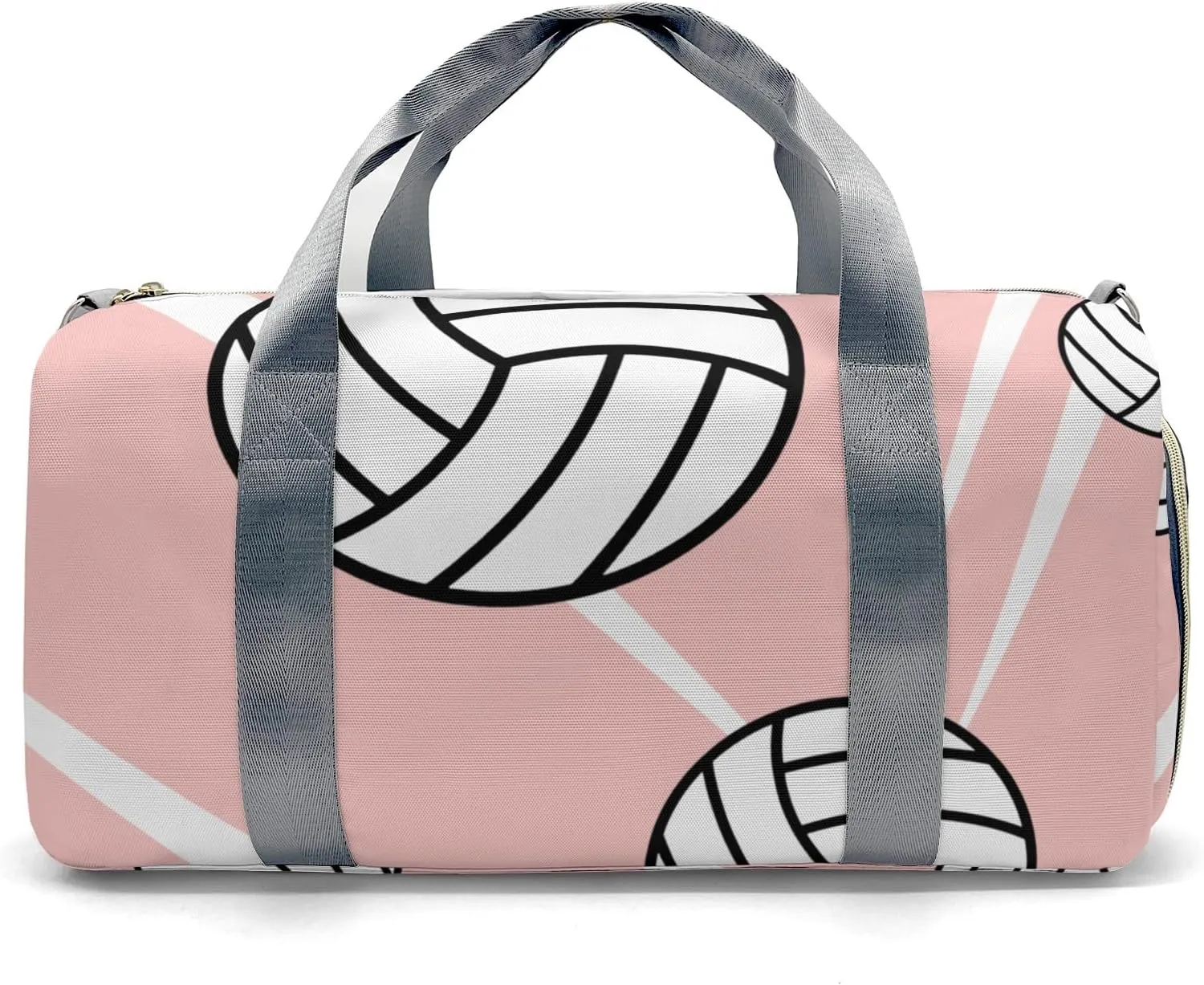 Personalized Gym Bag,Custom Name Team Volleyball Rose Sport Duffel Bag Weekender Carry On Travel Duffel Bag