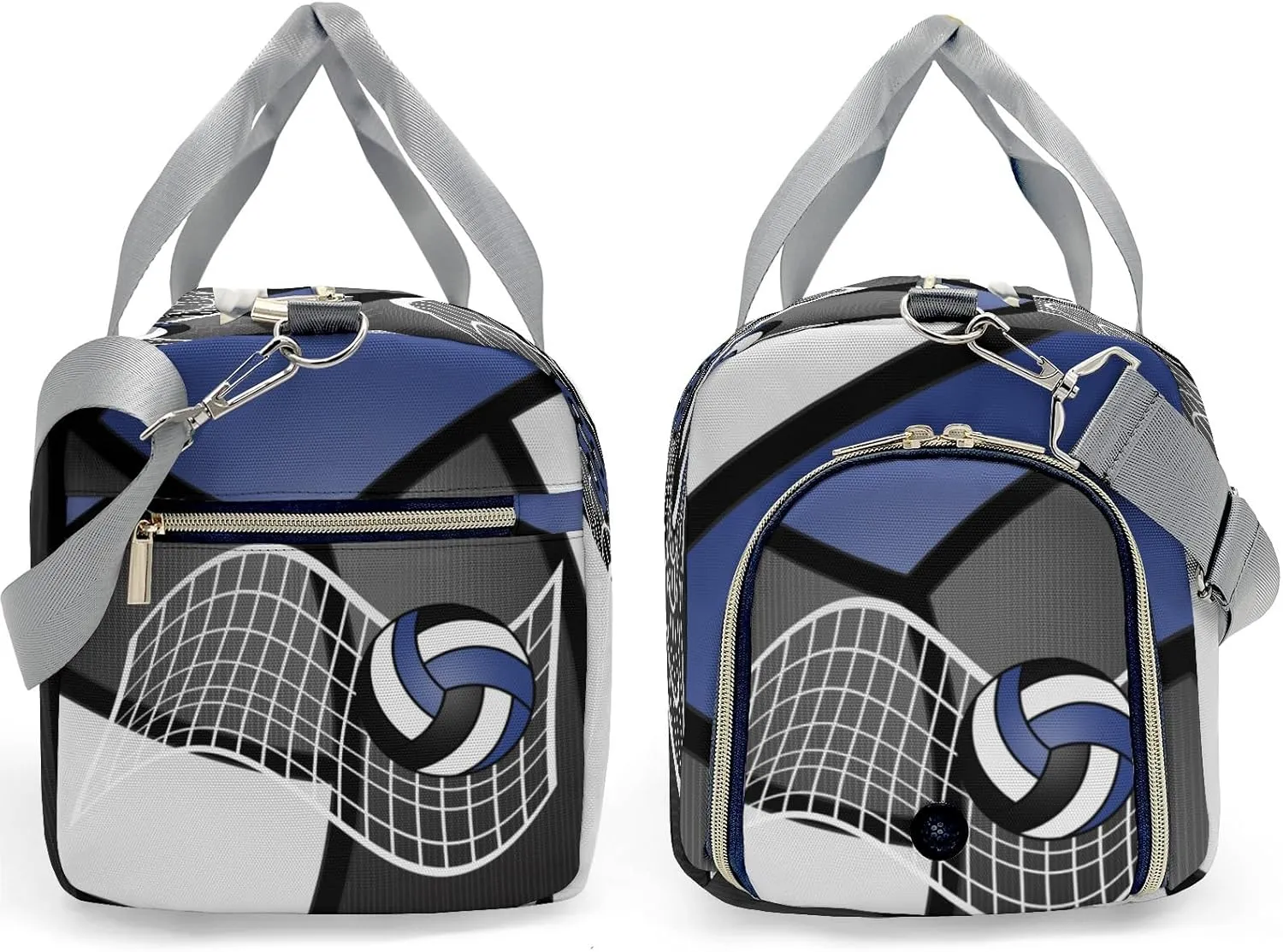 Personalized Gym Bag,Custom Name Volleyball Team Royal Sport Duffel Bag Weekender Carry On Travel Duffel Bag