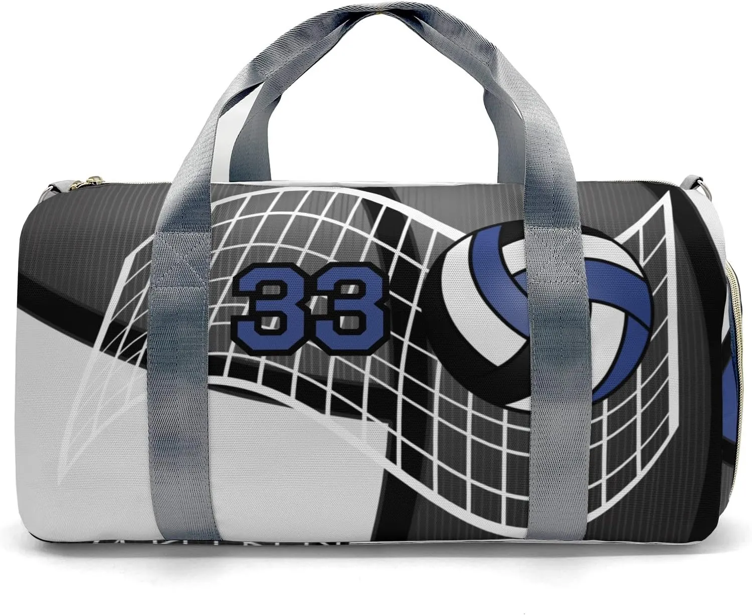 Personalized Gym Bag,Custom Name Volleyball Team Royal Sport Duffel Bag Weekender Carry On Travel Duffel Bag