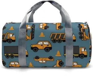 Personalized Gym Bag,Custom Name Work Trucks Cars Sport Duffel Bag Weekender Carry On Travel Duffel Bag