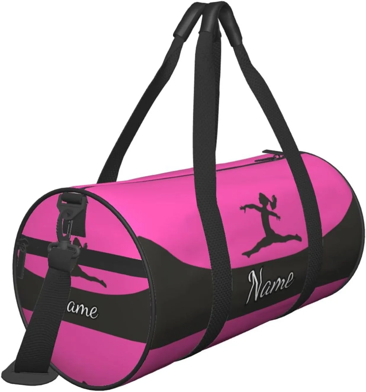 Personalized Gym Duffle Bag for Men,Custom Sports Tote Bag with Name for Women Weekender Carry On Personal Item,17in Ballerina Girl Duffel Bag for Travel Overnight Fitness Dance