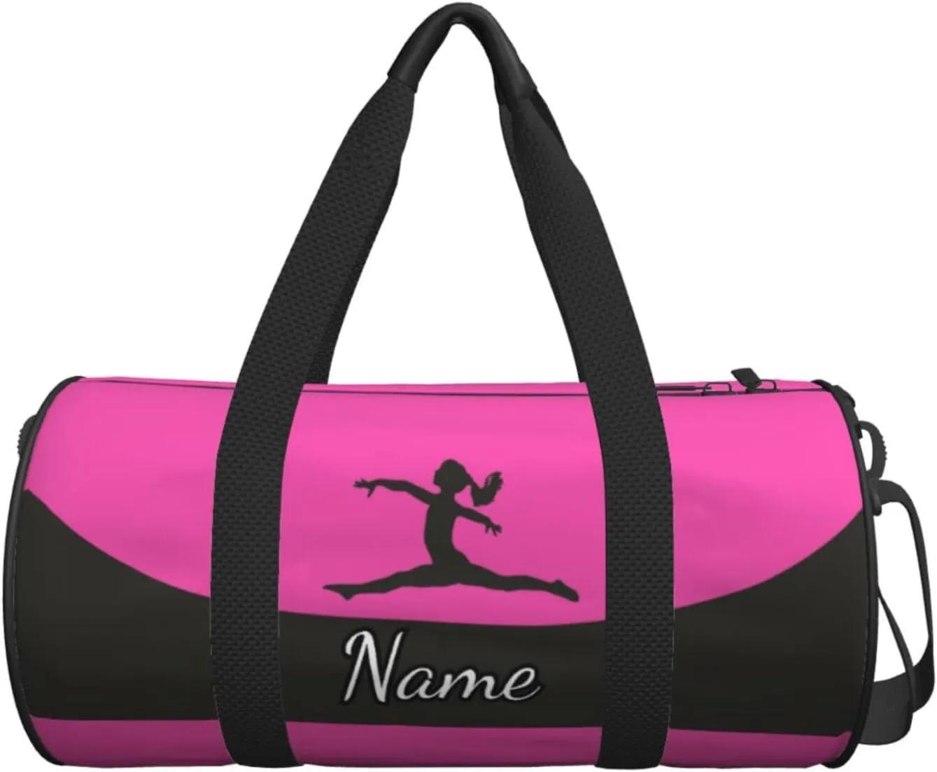 Personalized Gym Duffle Bag for Men,Custom Sports Tote Bag with Name for Women Weekender Carry On Personal Item,17in Ballerina Girl Duffel Bag for Travel Overnight Fitness Dance