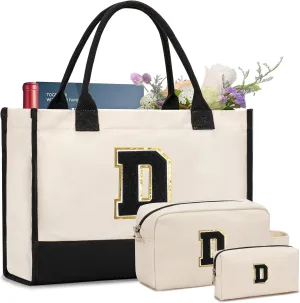 Personalized Initial Tote Bag - Birthday, Christmas, Teacher, Mom, Sister, Friend Gifts