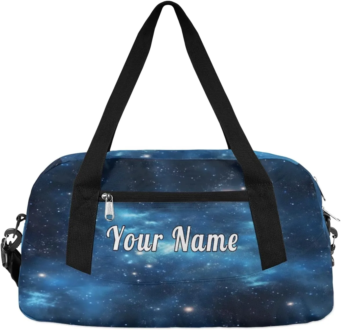 Personalized Kids Duffel Bag Universe,Custom Sport Gym Bag for Boys Girls,WWeekender Overnight Bags Travel Duffel Bag,Customized Kids Gift