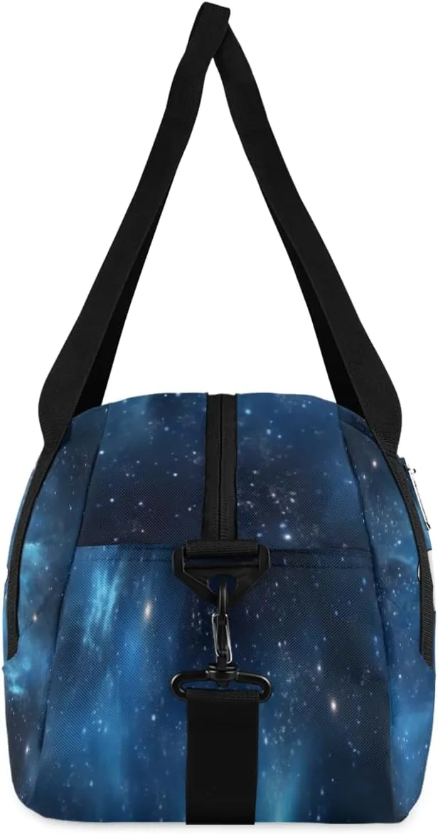 Personalized Kids Duffel Bag Universe,Custom Sport Gym Bag for Boys Girls,WWeekender Overnight Bags Travel Duffel Bag,Customized Kids Gift