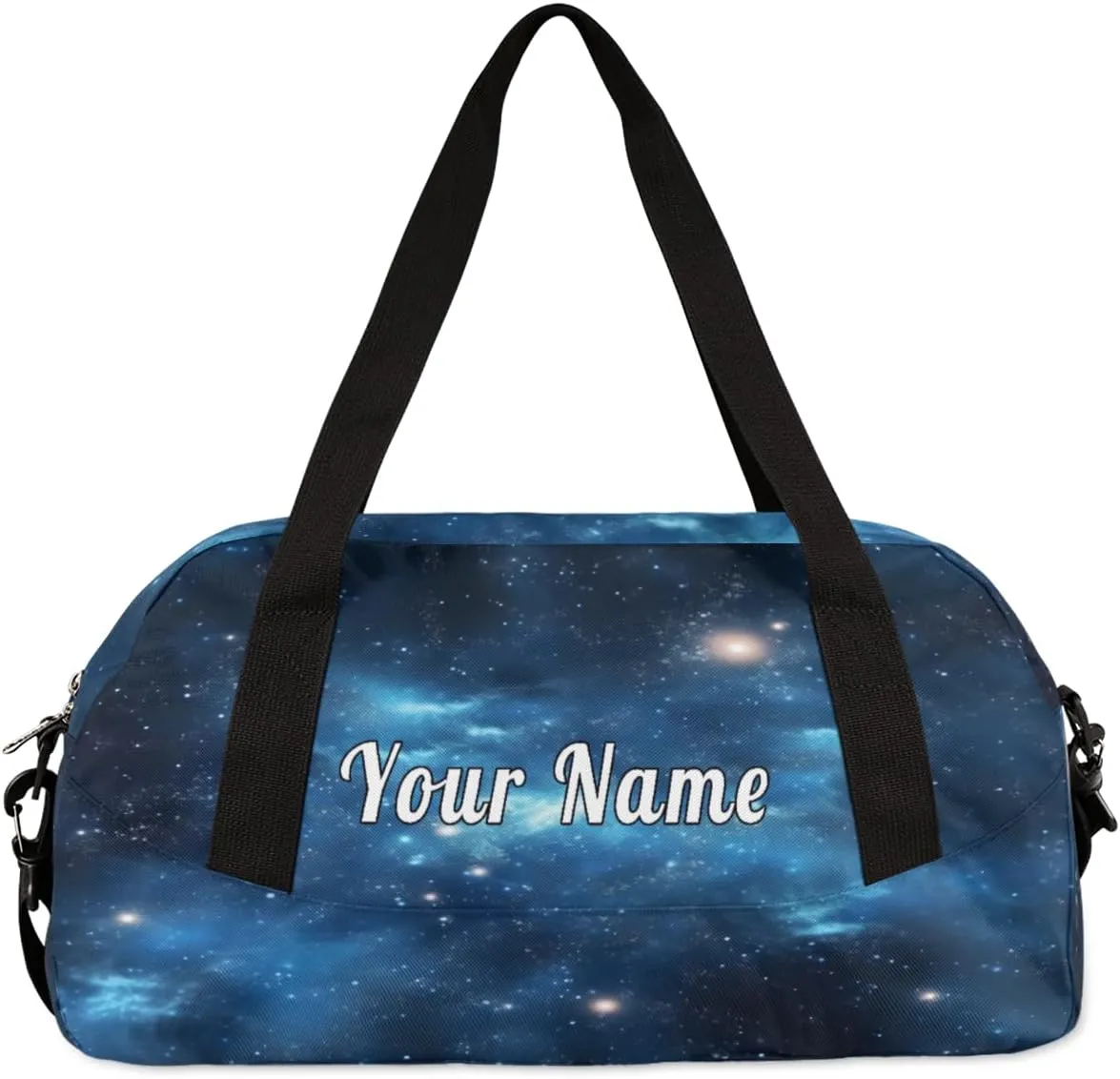 Personalized Kids Duffel Bag Universe,Custom Sport Gym Bag for Boys Girls,WWeekender Overnight Bags Travel Duffel Bag,Customized Kids Gift