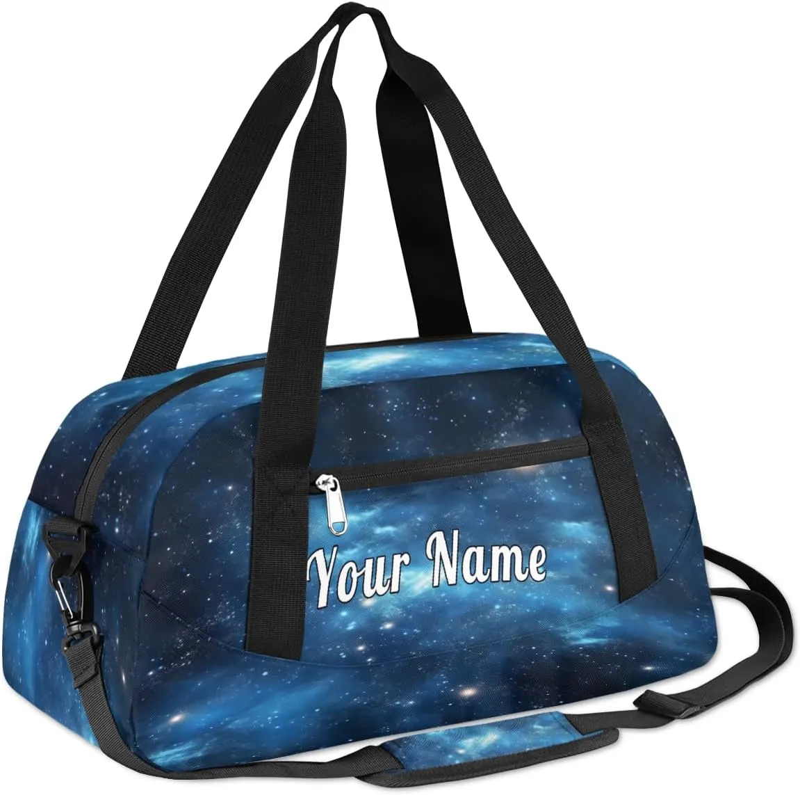 Personalized Kids Duffel Bag Universe,Custom Sport Gym Bag for Boys Girls,WWeekender Overnight Bags Travel Duffel Bag,Customized Kids Gift