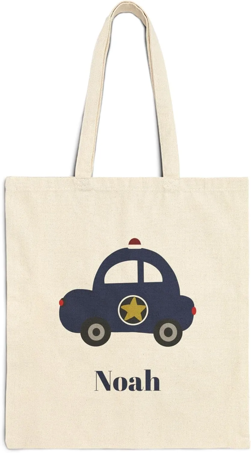 Personalized Rescue Water Helicopter Tote Bag for Kids, Custom Toddler Boys Tote, Gift for Little Rescue Hero, Cotton Canvas