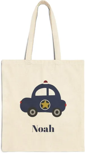 Personalized Rescue Water Helicopter Tote Bag for Kids, Custom Toddler Boys Tote, Gift for Little Rescue Hero, Cotton Canvas