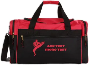 Personalized Sport Deluxe Karate Bag/Duffel Bag With Custom Name & Text - Martial arts