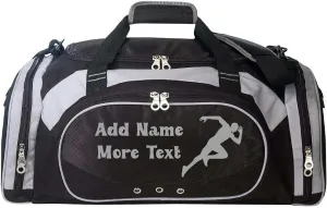Personalized SportS Duffel Bag With Custom Name & Text - Track