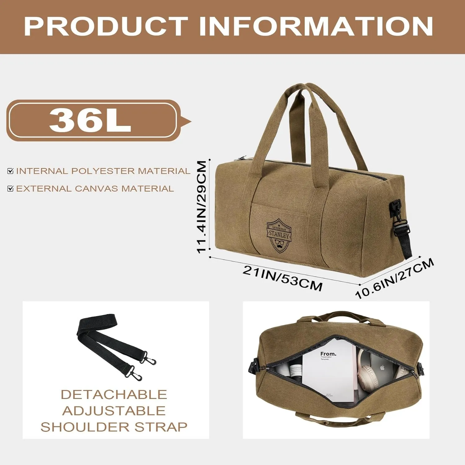Personalized Travel Duffel Bag - Waterproof and Wear-Resistant,Custom Name Duffle Bag for Men Women,Weekender,Overnight Gym Carry On Bag