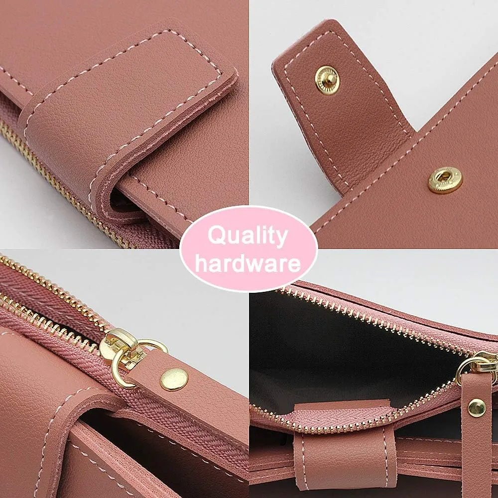 Personalized Wallets for women Engraved Leather Wallet Credit Card Clutch Long Wallet for Mom, Wife, Friends, Sister, Daughter at Birthday, Anniversary, Mother's Day, Thanksgiving, Christmas