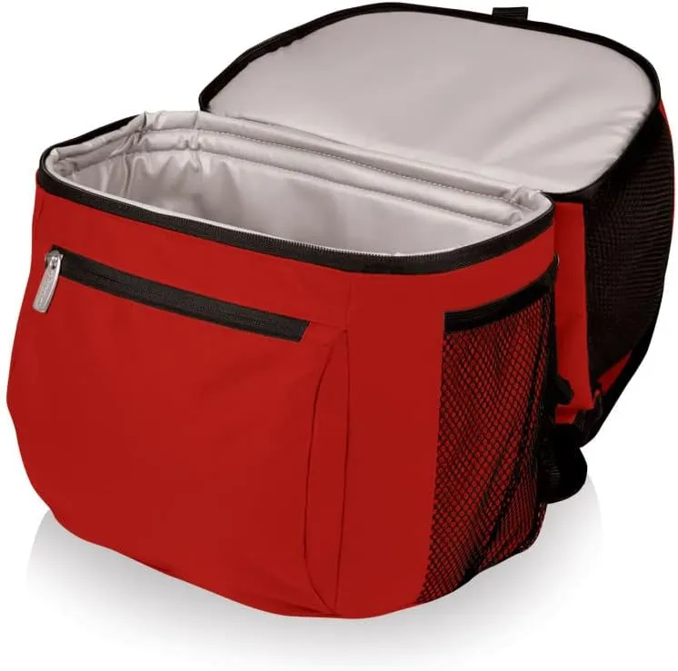 PICNIC TIME NCAA Ohio State Buckeyes Zuma Backpack Cooler - Soft Cooler Backpack - Lunch Cooler, (Red)