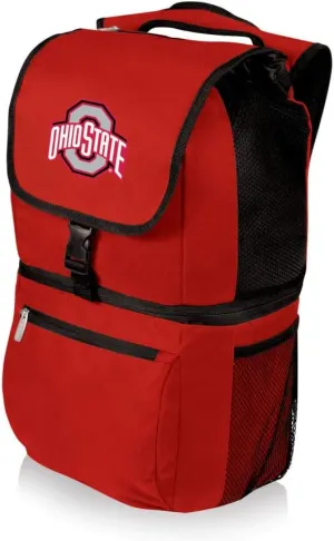 PICNIC TIME NCAA Ohio State Buckeyes Zuma Backpack Cooler - Soft Cooler Backpack - Lunch Cooler, (Red)