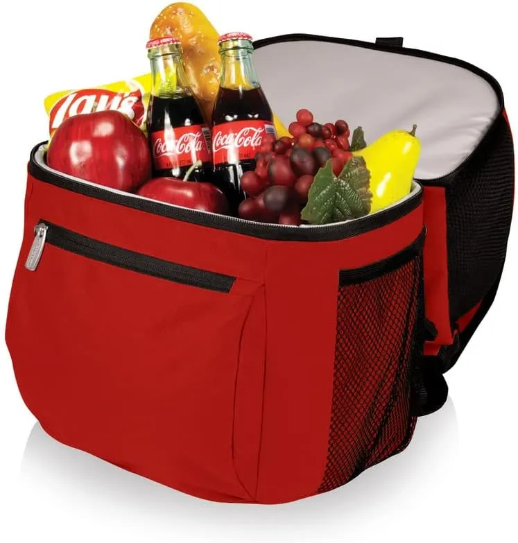 PICNIC TIME NCAA Ohio State Buckeyes Zuma Backpack Cooler - Soft Cooler Backpack - Lunch Cooler, (Red)