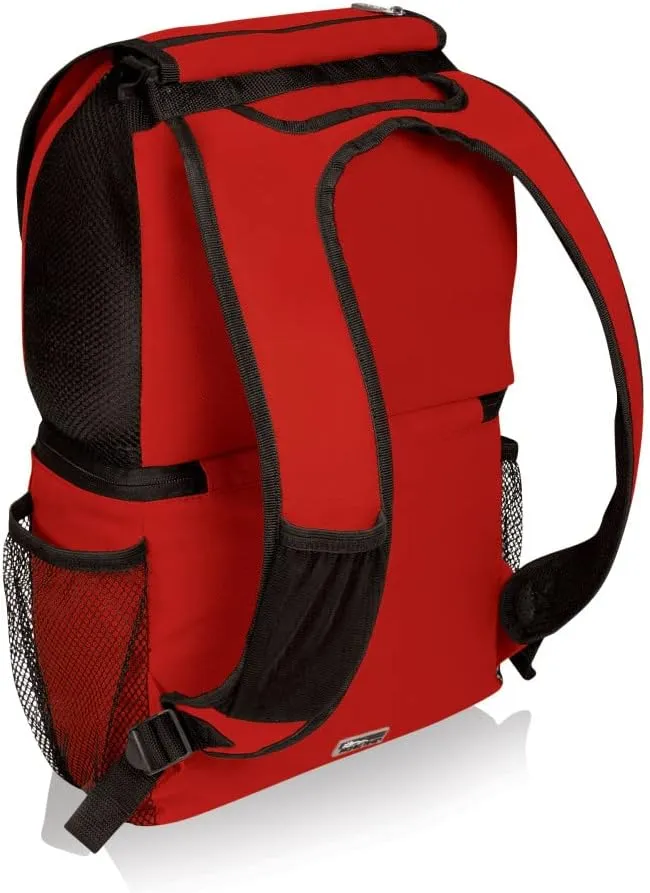 PICNIC TIME NCAA Ohio State Buckeyes Zuma Backpack Cooler - Soft Cooler Backpack - Lunch Cooler, (Red)