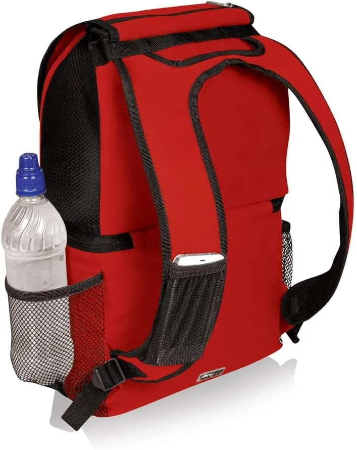 PICNIC TIME NCAA Ohio State Buckeyes Zuma Backpack Cooler - Soft Cooler Backpack - Lunch Cooler, (Red)