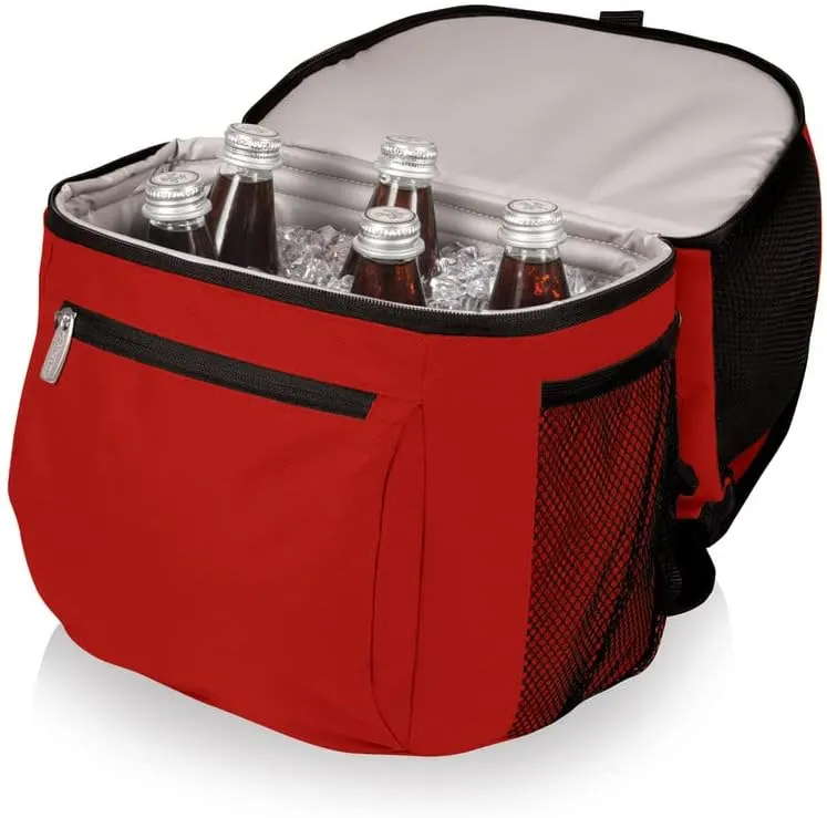 PICNIC TIME NCAA Ohio State Buckeyes Zuma Backpack Cooler - Soft Cooler Backpack - Lunch Cooler, (Red)