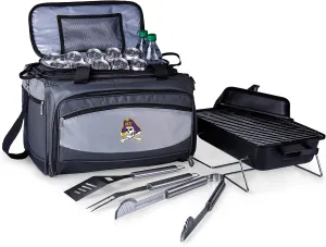 PICNIC TIME NCAA Unisex-Adult NCAA Buccaneer Portable Charcoal Grill & Cooler Tote