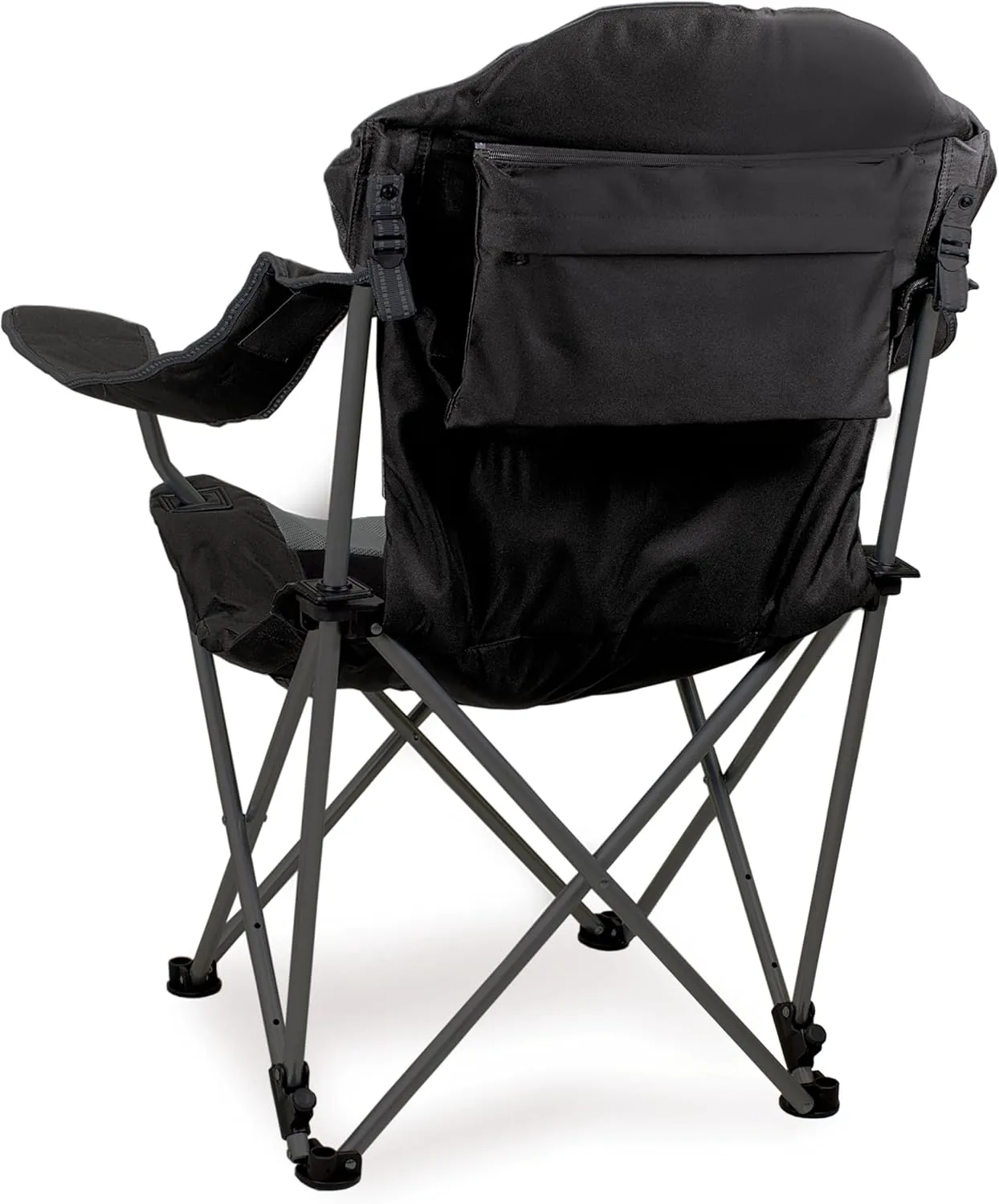 Picnic TIME Reclining Camp Chair, Beach Chair for Adults, Sports Chair with Carry Bag