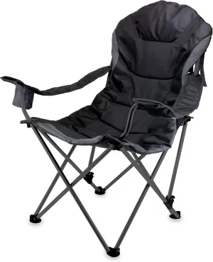 Picnic TIME Reclining Camp Chair, Beach Chair for Adults, Sports Chair with Carry Bag