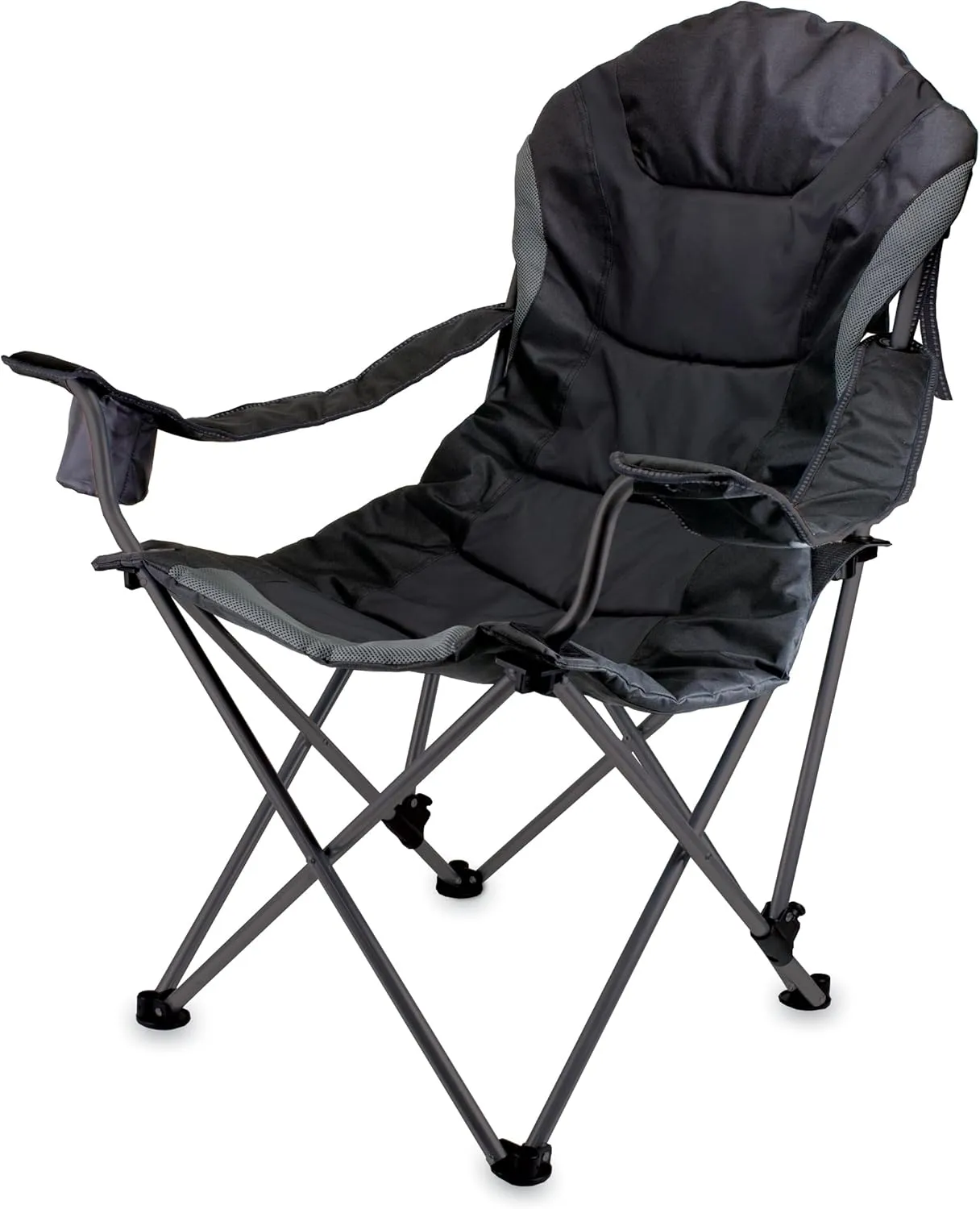 Picnic TIME Reclining Camp Chair, Beach Chair for Adults, Sports Chair with Carry Bag