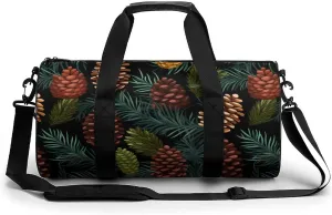 Pine Cones Novelty Large Duffel Bag Lightweight Gym Bag Travel Tote Bags