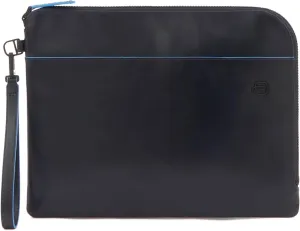 PIQUADRO Medium Zip Around Leather Clutch Bag