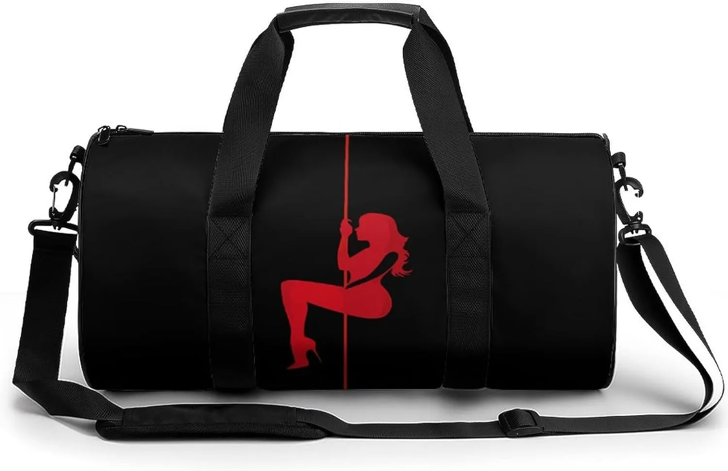 Pole Women Illustration Dancer Travel Duffel Bag Gym Bags Sports Tote Shoulder Weekender Handbag for Men Women