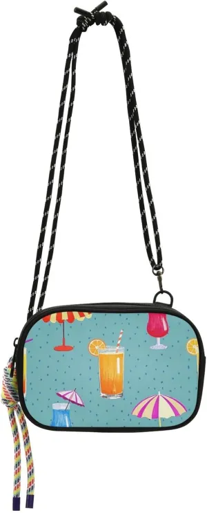Polka Dot Juice Sunshade Colorful Cross Body Purse for Mens Comfort with Credit Card Slots Purses Go shopping bolsas elegantes para mujer